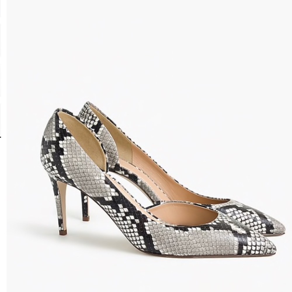 J. Crew Faux-Snake Pumps